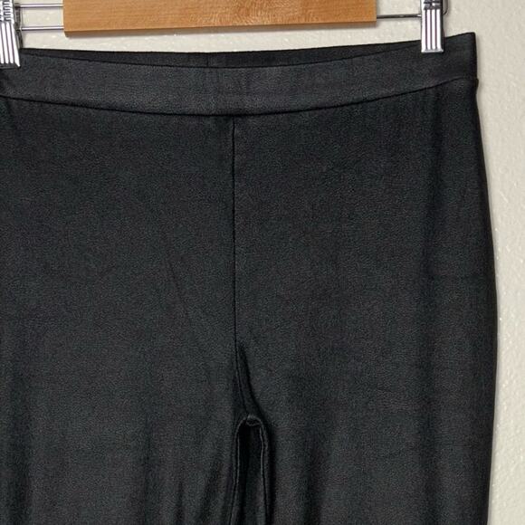 Trouve leggings black faux leather High Waisted Skinny Pants women's size medium - Picture 8 of 16